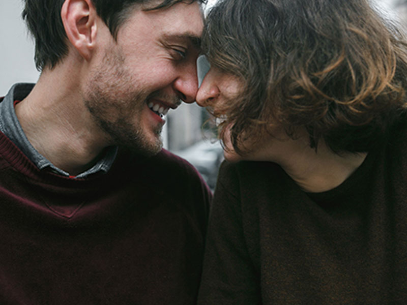 Two people who had decided to date each other exclusively.