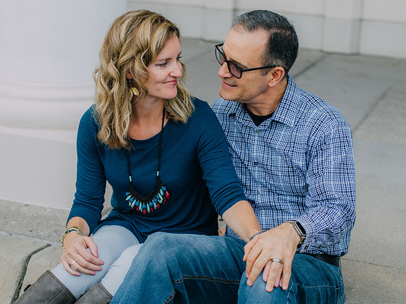 A women dating over 50 with a man on a date.