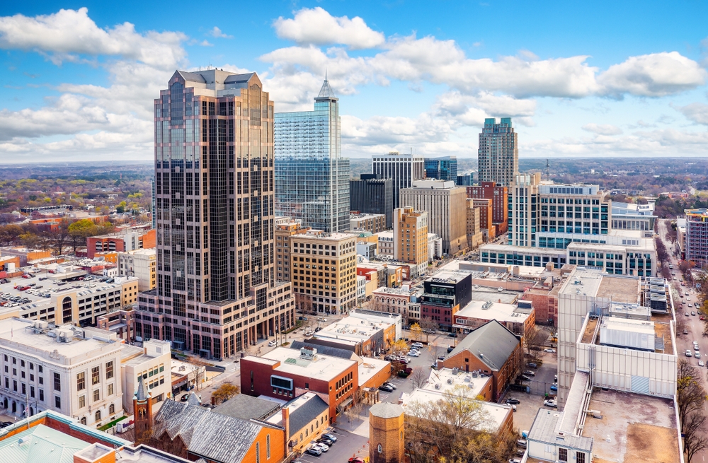 View of Raleigh, North Carolina skyline